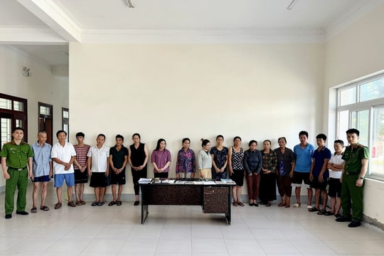 Đường dây lô đề, giao dịch trên 400 triệu đồng/ngày ở Thị xã Hoàng Mai