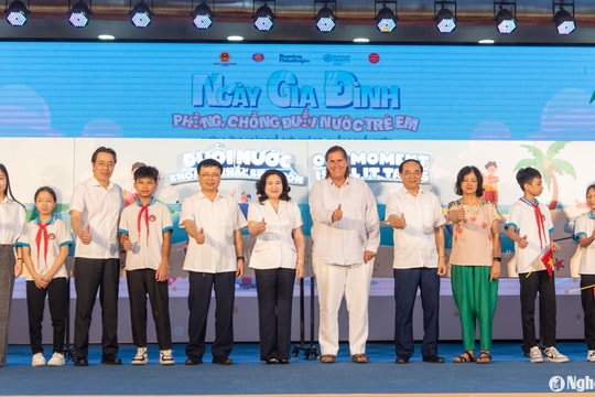 Chương trình 'Ngày gia đình phòng, chống đuối nước trẻ em 2024' tại Nghệ An