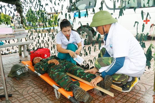 Kiểm tra công tác diễn tập khu vực phòng thủ huyện Tân Kỳ năm 2024