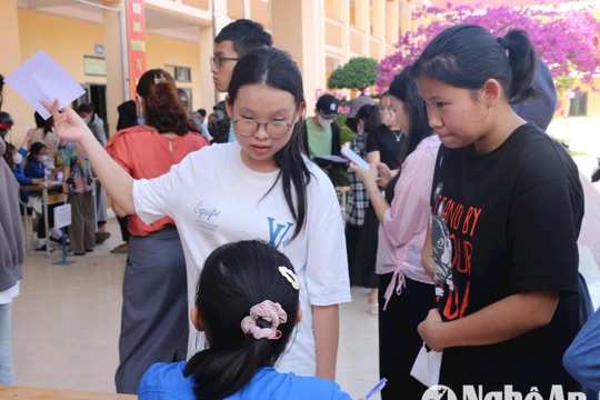 Biến động điểm chuẩn lớp 10 ở Nghệ An
