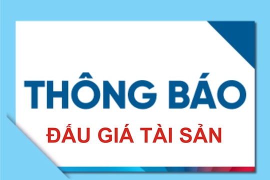 Thôn báo đấu giá thanh lý giải phóng mặt bằng