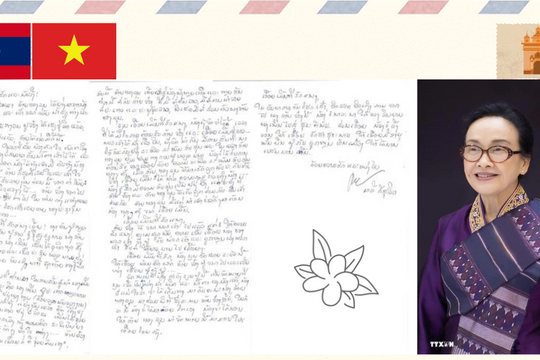 Bức tâm thư của Phu nhân Tổng Bí thư Lào gửi Phu nhân Tổng Bí thư Nguyễn Phú Trọng