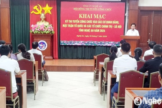 Nghệ An thi tuyển công chức cơ quan Đảng, Mặt trận Tổ quốc và các tổ chức chính trị - xã hội tỉnh