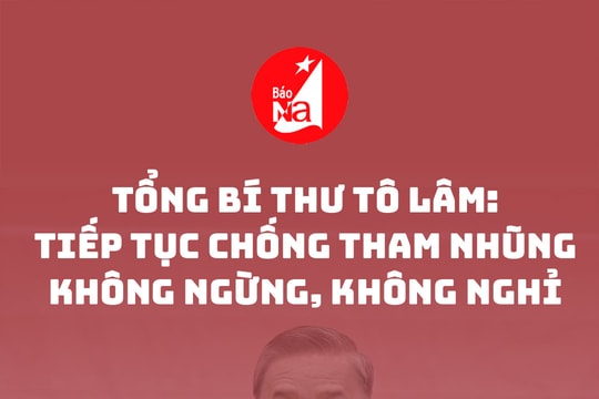Tổng Bí thư Tô Lâm: Tiếp tục chống tham nhũng không ngừng, không nghỉ
