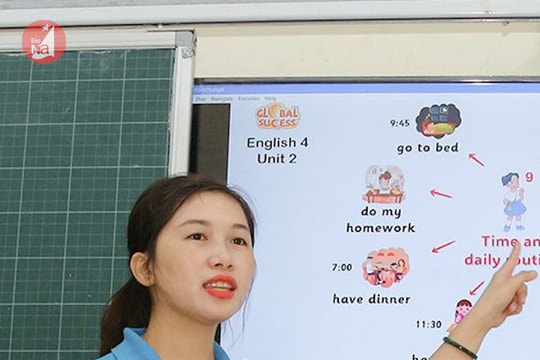 Trẻ em Tương Dương hào hứng học tiếng Anh miễn phí