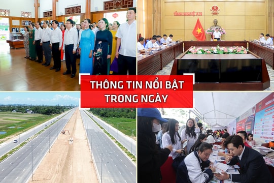 Nghệ An: Thông tin nổi bật ngày 7/8