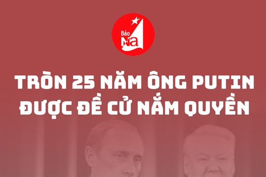 Tròn 25 năm ông Putin được đề cử nắm quyền