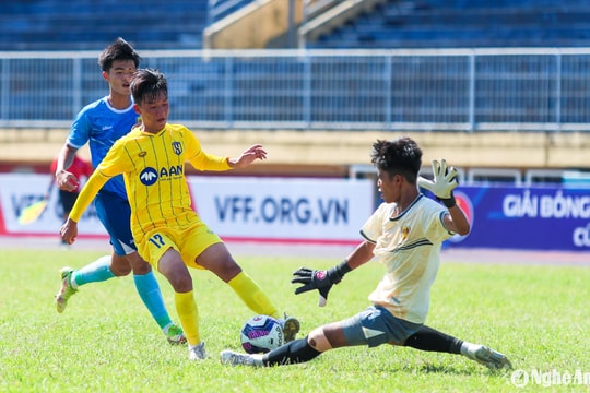 U17 Sông Lam Nghệ An nằm ở bảng đấu có tính cạnh tranh cao tại vòng loại U17 Quốc gia 2025