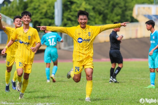 U15 Sông Lam Nghệ An nằm ở bảng đấu nhẹ ký tại vòng chung kết U15 Quốc gia 2024