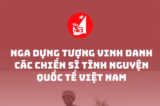 Nga dựng tượng vinh danh các chiến sĩ tình nguyện quốc tế Việt Nam