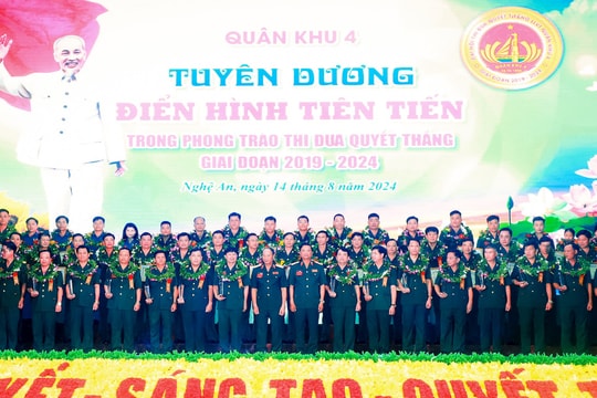 Bộ Tư lệnh Quân khu 4 tuyên dương 64 tập thể, cá nhân điển hình tiên tiến trong Phong trào Thi đua Quyết thắng