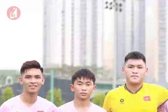 4 cầu thủ SLNA lên đường dự Giải U16 Quốc tế