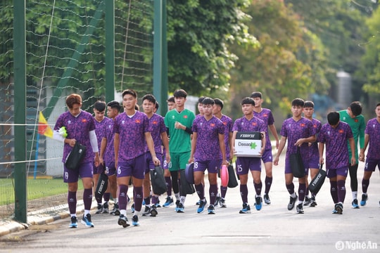 Đội tuyển U20 Việt Nam hội quân, Sông Lam Nghệ An chỉ có 1 cầu thủ góp mặt