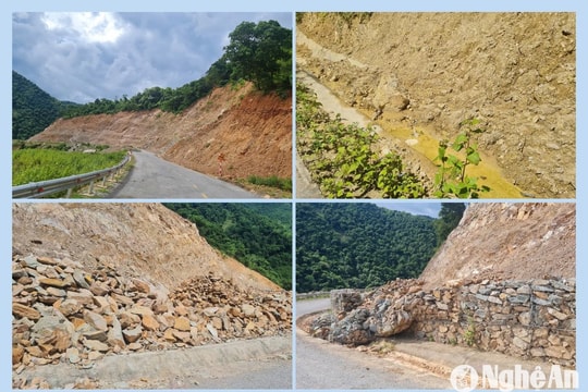 Thấp thỏm trước hàng chục điểm sạt lở ở Kỳ Sơn