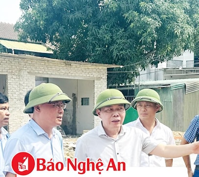 Bí thư Thành ủy Vinh kiểm tra thi công các công trình trọng điểm