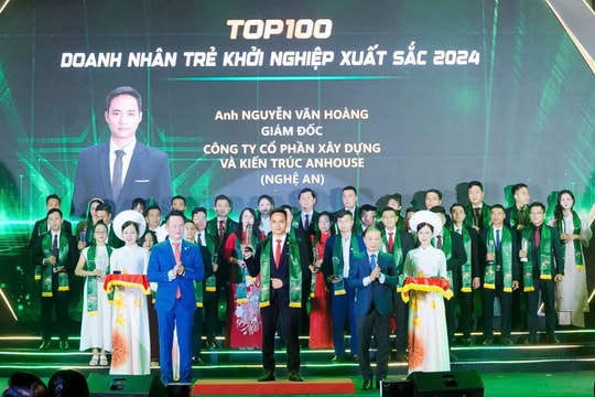 Doanh nhân trẻ Nghệ An đạt danh hiệu khởi nghiệp xuất sắc năm 2024