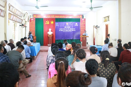 Thủy điện Bản Vẽ thông tin đến người dân khu vực hạ du giải pháp phòng, tránh lũ