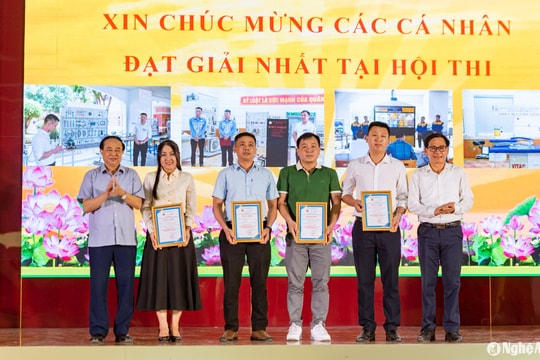 Bế mạc Hội thi thiết bị đào tạo tự làm tỉnh Nghệ An năm 2024