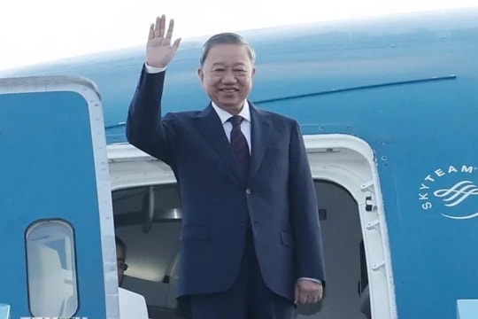 Tổng Bí thư, Chủ tịch nước Tô Lâm và Phu nhân lên đường thăm Trung Quốc