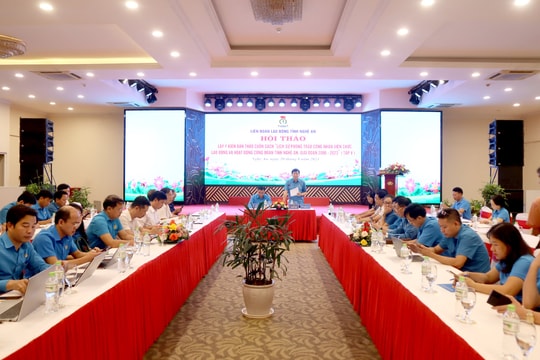 Hội thảo lấy ý kiến bản thảo cuốn sách về Công đoàn Nghệ An giai đoạn 2006-2023 lần thứ 2