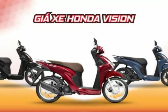 Giá xe Vision 2024 mới nhất tháng 2/2025
