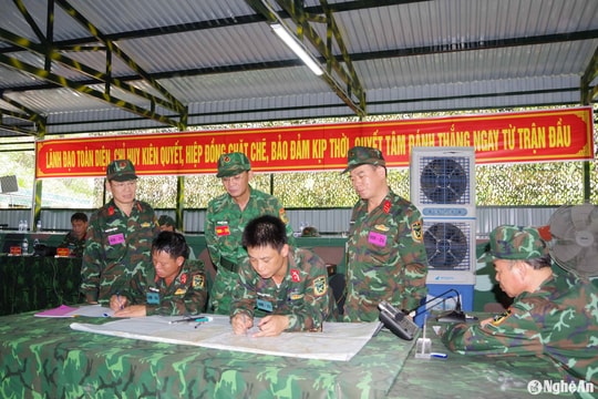 Thị xã Hoàng Mai hoàn thành xuất sắc nhiệm vụ diễn tập khu vực phòng thủ năm 2024