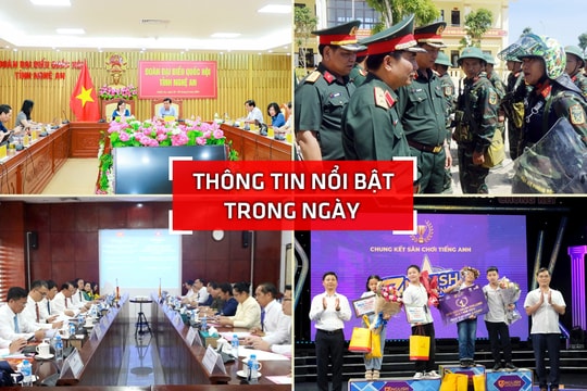 Nghệ An: Thông tin nổi bật ngày 22/8