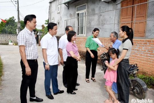 Đoàn Đại biểu Quốc hội tỉnh Nghệ An giám sát chuyên đề tại huyện Tân Kỳ