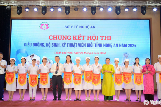 Chung kết Hội thi Điều dưỡng, hộ sinh, kỹ thuật viên giỏi tỉnh Nghệ An năm 2024