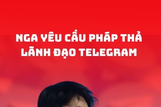 Nga yêu cầu Pháp thả lãnh đạo Telegram