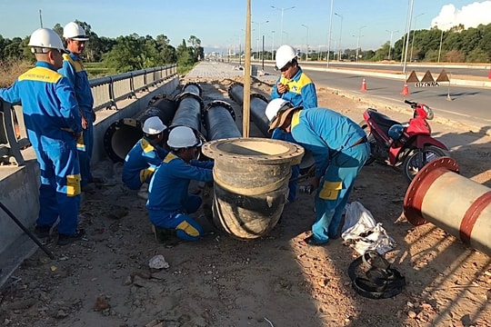 Cơ bản hoàn thành hệ thống cấp nước hai bên tuyến Đại lộ Vinh - Cửa Lò