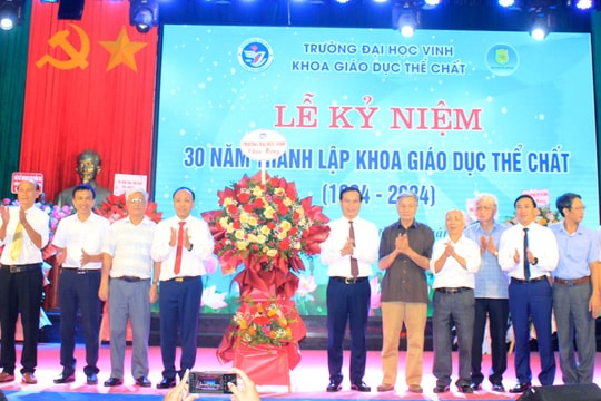 Khoa Giáo dục thể chất - Trường Đại học Vinh kỷ niệm 30 năm thành lập