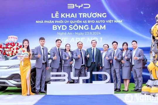 Khai trương showroom BYD Sông Lam tại Nghệ An