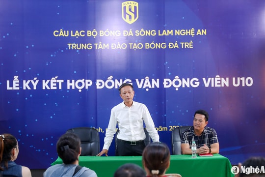 Tổng Giám đốc Câu lạc bộ Sông Lam Nghệ An lên tiếng sau án kỷ luật của U11