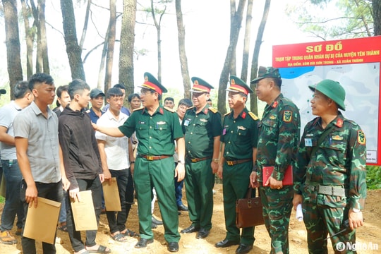 Yên Thành hoàn thành xuất sắc nhiệm vụ diễn tập khu vực phòng thủ huyện năm 2024