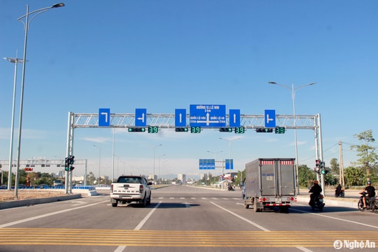 Chính thức thông xe đại lộ nghìn tỷ nối TP. Vinh - TX. Cửa Lò