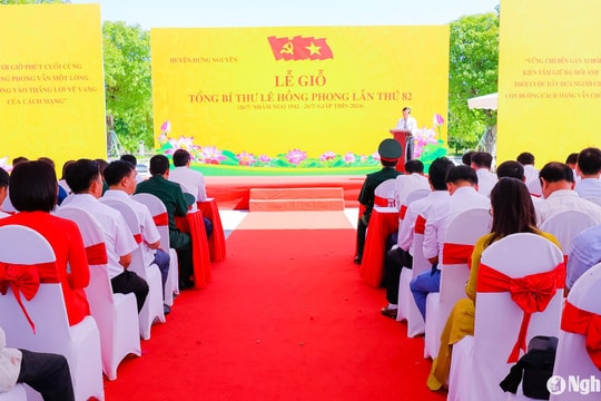 Trang trọng Lễ giỗ lần thứ 82 của Tổng Bí thư Lê Hồng Phong