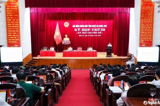 Kỳ họp 22 của HĐND tỉnh Nghệ An thông qua 15 nghị quyết