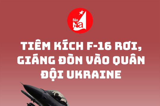 Tiêm kích F-16 rơi, giáng đòn vào quân đội Ukraine