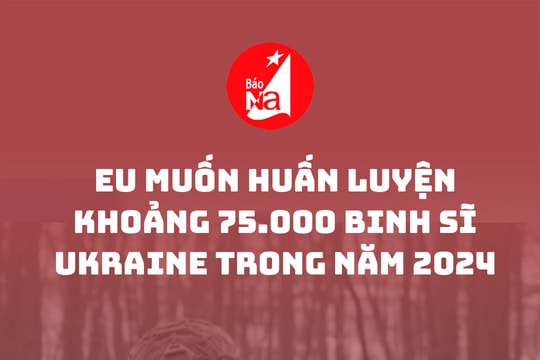 EU muốn huấn luyện khoảng 75.000 binh sĩ Ukraine trong năm 2024
