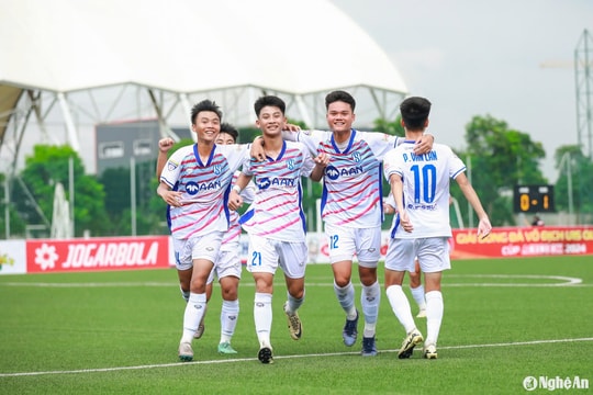 U15 Sông Lam Nghệ An thắng trận mở màn vòng chung kết Giải U15 Quốc gia