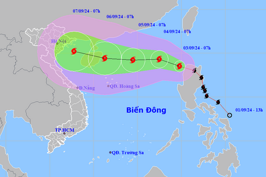 2 kịch bản bão số 3 đổ bộ, mưa lớn khắp miền Bắc và Bắc Trung Bộ