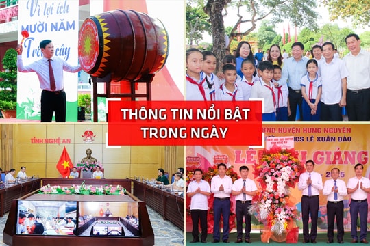 Nghệ An: Thông tin nổi bật ngày 5/9