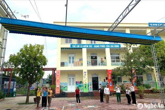 Các trường ở Nghệ An chủ động cho học sinh nghỉ học khi mưa to, ảnh hưởng bão số 3