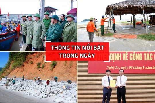 Nghệ An: Thông tin nổi bật ngày 6/9
