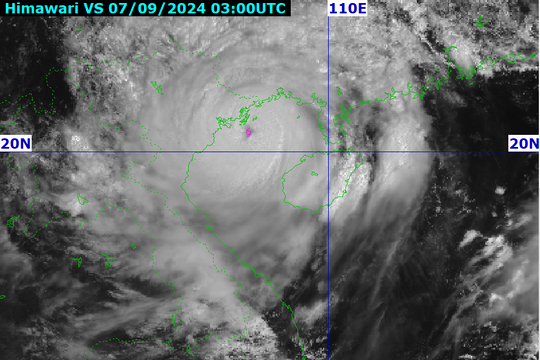 Tin mới nhất về cơn bão số 3 cập nhật lúc 11h: Bão giật cấp 16