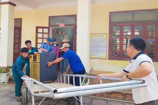 412 đội hình thanh niên tình nguyện Nghệ An sẵn sàng hỗ trợ người dân ứng phó với bão Yagi