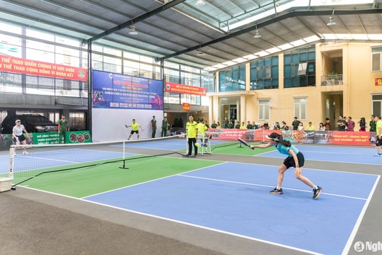 Khai mạc Giải Pickleball Bộ đội Biên phòng Nghệ An lần thứ nhất