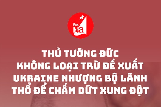 Thủ tướng Đức không loại trừ đề xuất Ukraine nhượng bộ lãnh thổ để chấm dứt xung đột