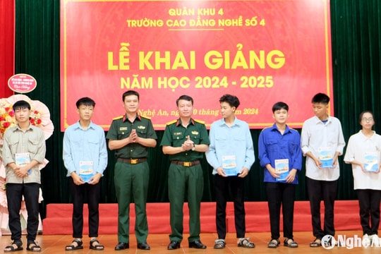 Trường Cao đẳng nghề số 4 - Bộ Quốc phòng khai giảng năm học 2024 - 2025